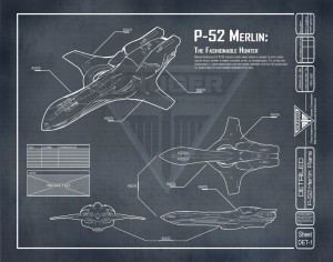P-52 Merlin Blueprint