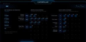 Drake Interplanetary Caterpillar Tech Data