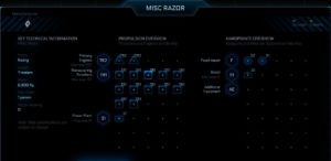 MISC Razor Tech Data